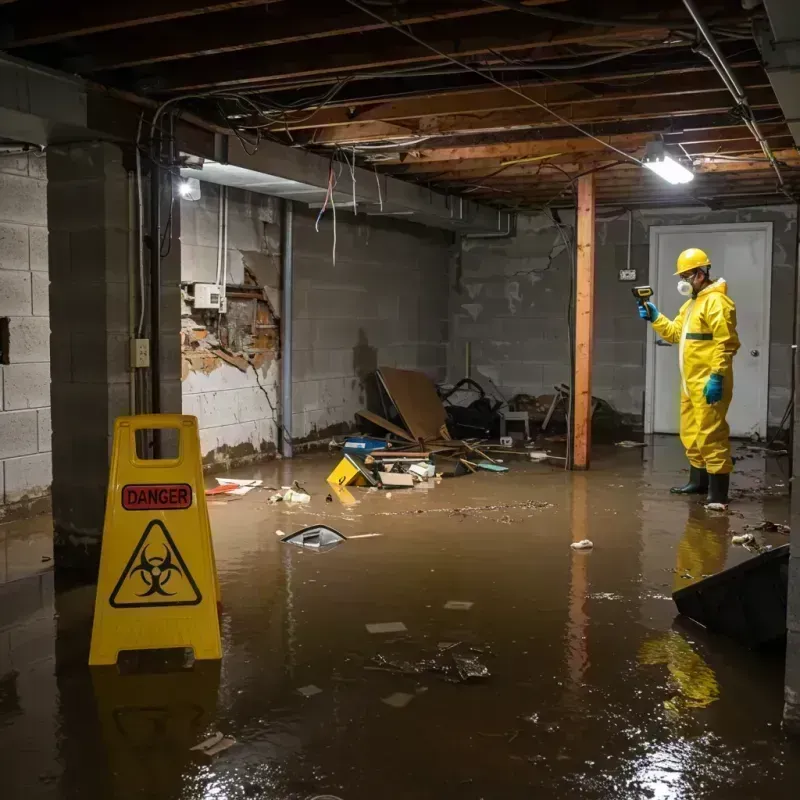 Flooded Basement Electrical Hazard in Independence, MN Property