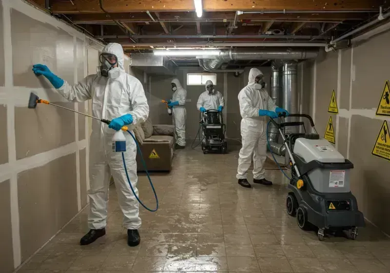 Basement Moisture Removal and Structural Drying process in Independence, MN